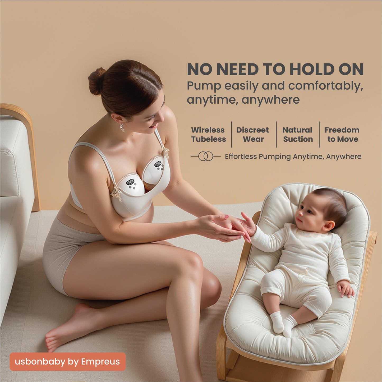 usbonbaby Elite Wearable Breast Pump 24mm